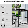 3-Piece Kitchen Table Set: Dining Table with 2 Chairs - Ideal for Small Spaces, Breakfast Nook, or Pub Use