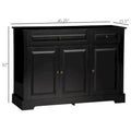 Modern Sideboard Buffet Cabinet with 2 Drawers and Adjustable Shelves - Ideal Coffee Bar Storage