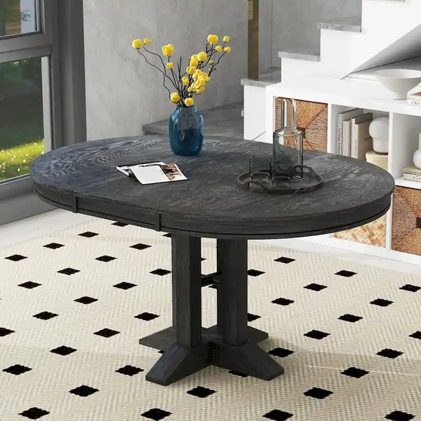 Extendable Oval Dining Table - 56-Inch