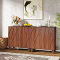 55-Inch Sideboard Buffet Cabinet with Adjustable Shelves for Kitchen and Dining Room