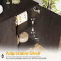 55-Inch Sideboard Buffet Cabinet with Adjustable Shelves for Kitchen and Dining Room