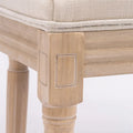Set of 2 Antique Rattan-Back Dining Chairs with Solid Wood Frame