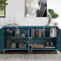Large Floral Carved Storage Cabinet - Sideboard Buffet