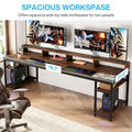 78.7-Inch Extra Long Double Desk for Two, Ideal for Home Office Use