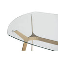 Silver Orchid Myers 48-Inch Modern Metal and Glass Desk
