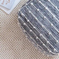 Handmade 22-Inch Square Pouf Ottoman by Jani Surin - Versatile Footrest for Living Room, Bedroom, Nursery, and Kids' Room