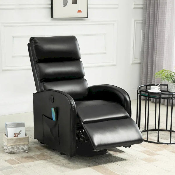 AVAWING Contemporary Electric Recliner with Power Lift and Massage Features
