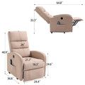 AVAWING Contemporary Electric Recliner with Power Lift and Massage Features