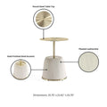 Manhattan Comfort Contemporary Anderson 2.0 Upholstered 3-Piece Table Collection