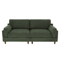 90-Inch Oversized Corduroy Sofa for Living Room with Reversible Cushions