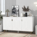 Contemporary TV Stand for TVs up to 70 inches, Versatile Console Table with Adjustable Shelves, Stylish Storage Sideboard for Living Room