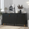 Contemporary TV Stand for TVs up to 70 inches, Versatile Console Table with Adjustable Shelves, Stylish Storage Sideboard for Living Room
