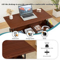 Metal Coffee Table with Lift-Top and Concealed Storage