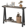 2-Tier Entryway Sofa Table with Storage Shelf