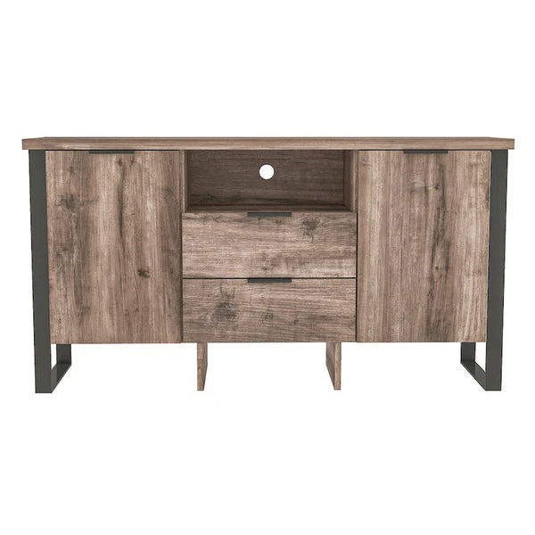 2-Door, 2-Drawer Storage Cabinet and TV Stand