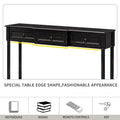 Entryway Console Table with Drawers and Extended Shelf