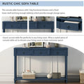 Entryway Console Table with Drawers and Extended Shelf