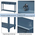 Entryway Console Table with Drawers and Extended Shelf