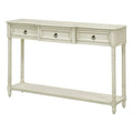 Entryway Console Table with Drawers and Extended Shelf