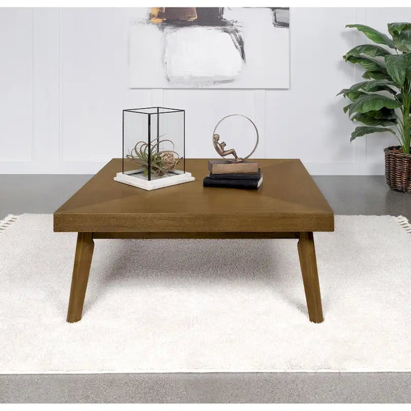 Diamond Parquet Walnut Coffee Table by Hayward
