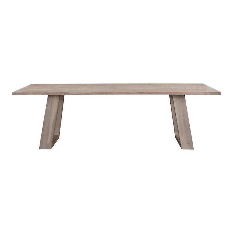 Aurelle Home Tina Contemporary Solid Acacia Wood Dining Table