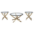 Brooke Round Glass-Top Coffee Table Collection