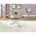 Brooke Round Glass-Top Coffee Table Collection