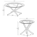 Brooke Round Glass-Top Coffee Table Collection