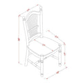 East West Furniture Mahogany Dining Table Set - Kitchen Table with Dining Chairs (Various Piece Options)