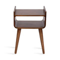 Kate and Laurel Quilby Wooden Side Table - 18 x 14 x 27 Inches