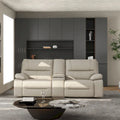 Malibu 79 Leather Power Reclining Loveseat with Console and Cup Holders - 2-Piece Set