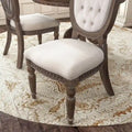 Furniture of America Cassian Classic 9-Piece Expandable Dining Set in Weathered Oak Solid Wood
