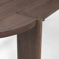 Sohan Dark Elm Oval Dining Table - Dimensions: 91.0L x 38.0W x 30.0H