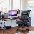 Extra-Wide Heavy-Duty High Back Executive Office Chair with Flip-Up Arms and Thick Seat – Supports Up to 400 lbs for Home Office Use