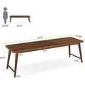 78.7-Inch Extra Long Wooden Desk - Spacious 2-Person Computer and Writing Desk