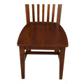 Set of 2 Cosmo Tall Mission Chairs in Solid Wood by International Concepts