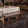 Stylish Acacia Trestle Bench