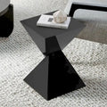 Contemporary Acrylic Accent End Table for Outdoor Use - Dimensions: 18.11"H x 12.6"W x 12.6"L