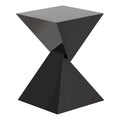 Contemporary Acrylic Accent End Table for Outdoor Use - Dimensions: 18.11"H x 12.6"W x 12.6"L