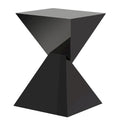 Contemporary Acrylic Accent End Table for Outdoor Use - Dimensions: 18.11"H x 12.6"W x 12.6"L