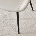 Set of 4 Modern Artificial Leather Dining Chairs for Kitchen