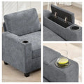 Versatile Chenille Storage Loveseat Sofa