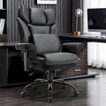 Ergonomic Rocking Executive Office Chair with Adjustable Padded Armrests and Massage Lumbar Support