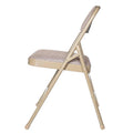 Hampden Furnishings Bernadine Collection Set of 4 Fabric Triple Brace Folding Chairs