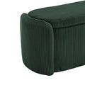 Upholstered Fabric Storage Ottoman for Entryway