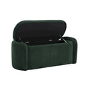 Upholstered Fabric Storage Ottoman for Entryway