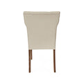 Set of 2 Chastin Farmhouse Upholstered Dining Chairs in Rubberwood by Christopher Knight Home