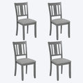 4-Piece Counter Height Dining Chair Set with Cushioned Seats