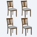 4-Piece Counter Height Dining Chair Set with Cushioned Seats