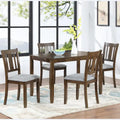4-Piece Counter Height Dining Chair Set with Cushioned Seats